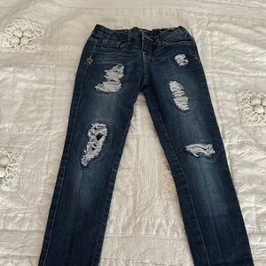 Lucky Brand Dark Blue Distressed Zoe Jeggings